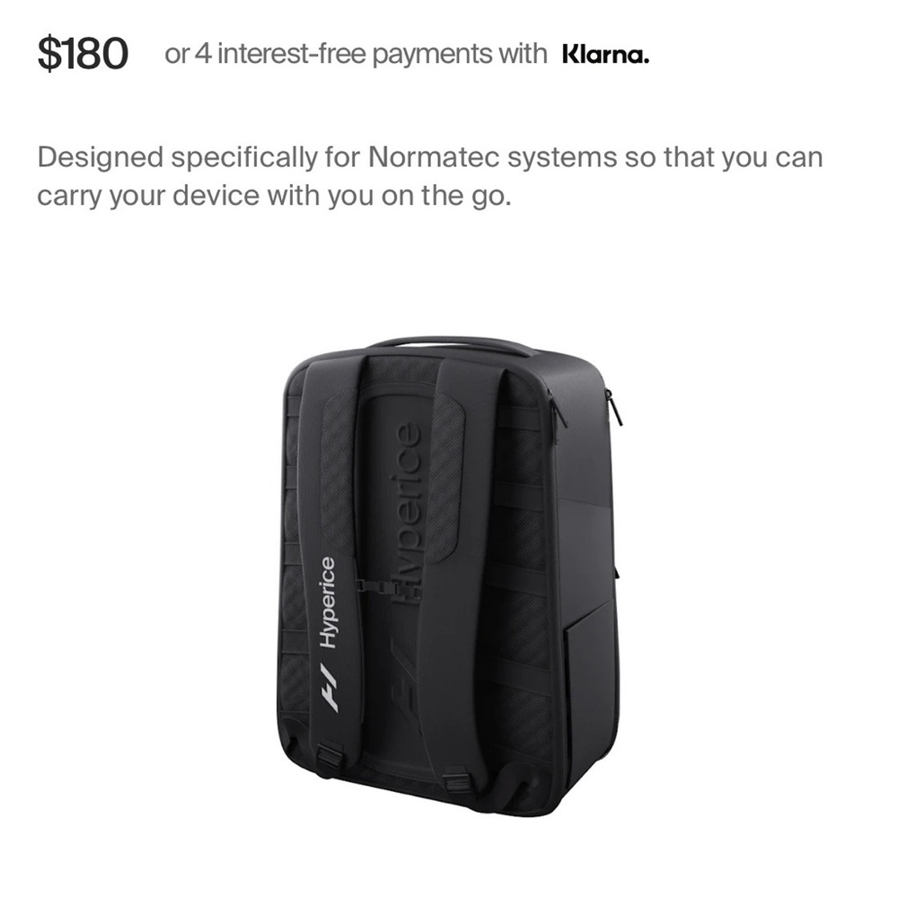 Hyperice Black Performance Backpack - Men's Gym &… - image 2